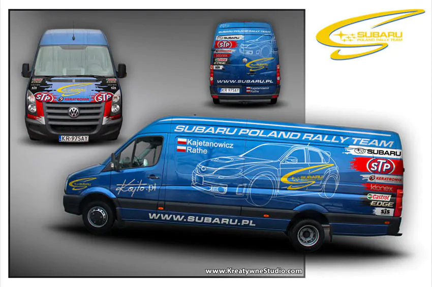zaplecze/bus subaru poland rally team