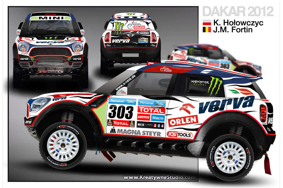 Krzysztof Hołowczyc Rajd Dakar 2012 Mini ALL4 Racing