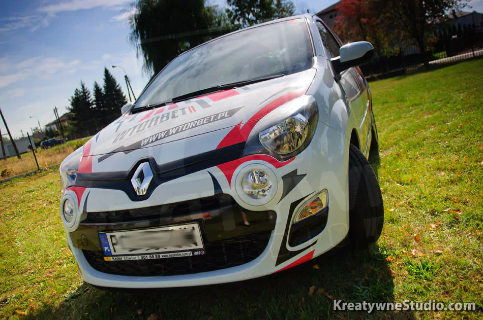 Tychy reklama renault twingo oklejenie