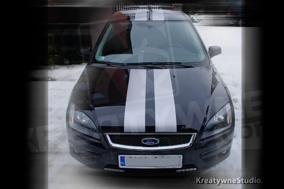 oklejenie pasy mustang ford focus