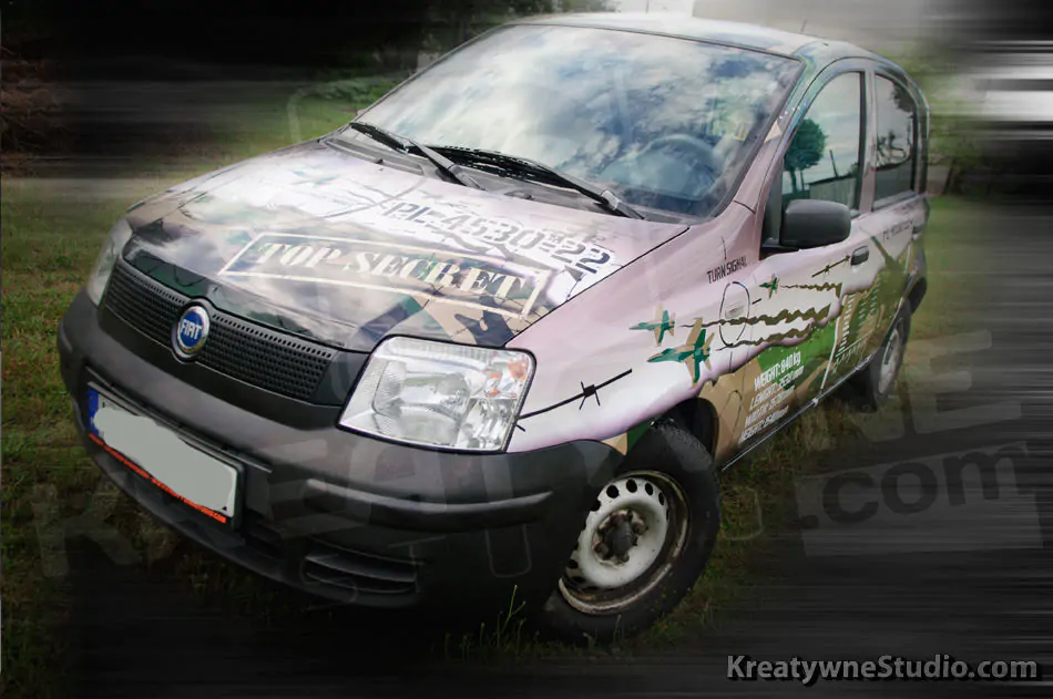 Tychy oklejanie fiat panda