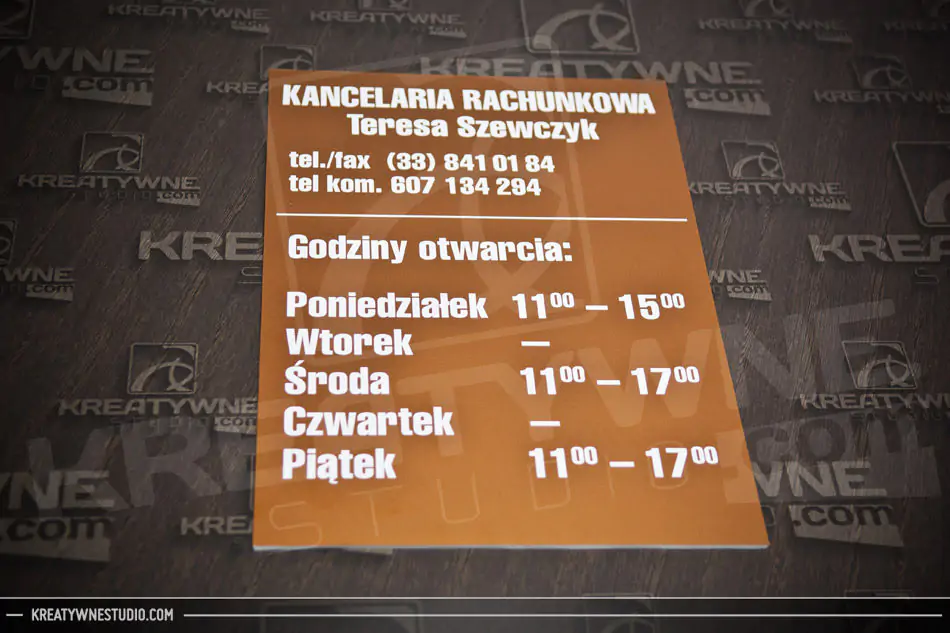 tabliczki szyldy reklama zator Oświęcim